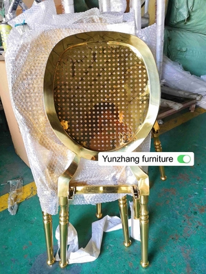 Нержавеющая сталь W50xD65xH92cm 6.5KGS стула банкета свадьбы золота