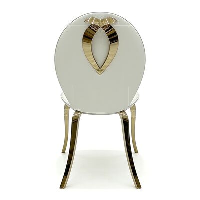 Роскошные ножки из нержавеющей стали, современный свадебный банкетный ресторанный обеденный стул для мероприятий, приемов, отелей