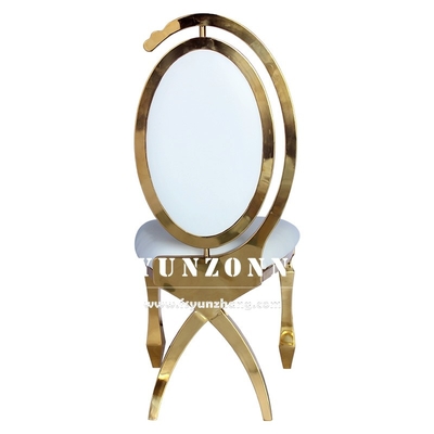 Дубай Luxury Hotel Furniture Cheap Wholesale Gold Нержавеющая сталь Банкет Свадебный стул для вечеринки