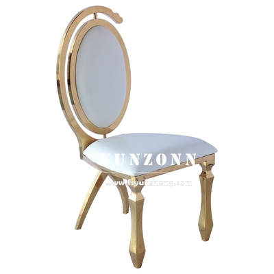 Дубай Luxury Hotel Furniture Cheap Wholesale Gold Нержавеющая сталь Банкет Свадебный стул для вечеринки