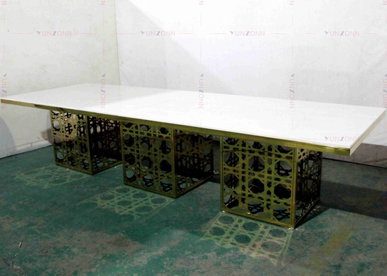 Современный роскошный большой сверхмощный OEM 4000X1200X750mm MDF обеденного стола стиля банкета