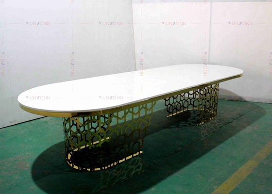 Современный роскошный большой сверхмощный OEM 4000X1200X750mm MDF обеденного стола стиля банкета