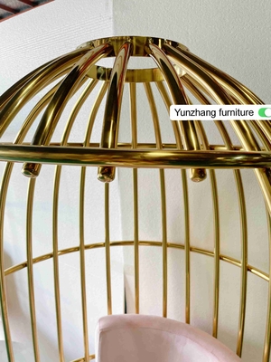 Удобная нержавеющая сталь стула Birdcage золота металла для банкета гостиницы