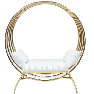 Хорошая цена Классический свадебный парный диван, круглый свадебный трон, птичьи клетки, стул онлайн