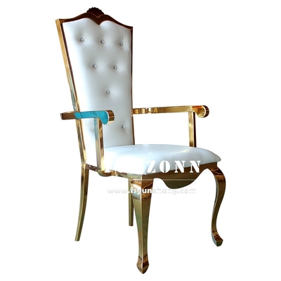 Элегантная сильная рамка золота стула банкета свадьбы для приема и события