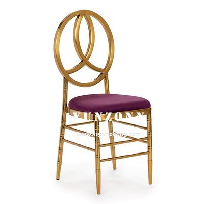 Хорошая цена Золотой Металл Нержавеющая Сталь Гостиничный Банкет Феникс Стул Складывание Мероприятие Стул Партийный Стул Свадебный стул онлайн