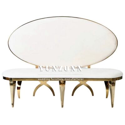 Хорошая цена Королевская свадебная мебель Пара диван Сидение Белый свадебный диван для невесты и жениха Гостиничный зал Нержавеющая сталь Свадебные мероприятия Диван онлайн