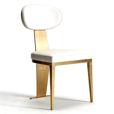 Хорошая цена Золотая нержавеющая сталь свадебные столы для обеда Ткань Синтетическая кожа Мебель для обеда Стул для ресторана онлайн