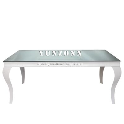 Хорошая цена Оптовая продажа Популярный белый прямоугольный стол Свадьба Дотель Стол для свадьбы День рождения Наружные мероприятия онлайн