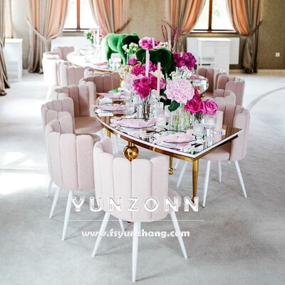 Хорошая цена Дубайская роскошная мебель для свадебных мероприятий банкетный зал королевские стулья пальцеобразные бархатные индивидуальные столовые стулья онлайн