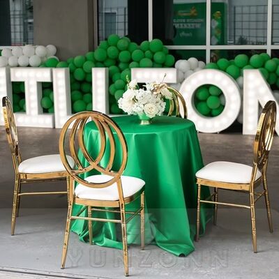 Хорошая цена Роскошный Золотой двойной кольцевой орбитальный стул для мероприятий Свадьбы Гостиницы Рестораны Наружные бары онлайн