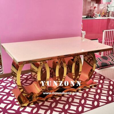 Хорошая цена Современный ауди роскошный итальянский обеденный стол с античной мраморной верхней сталью и металлом для кухни гостиницы и домашней столовой онлайн