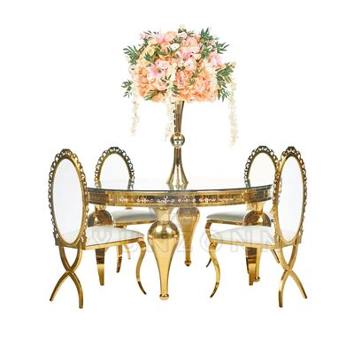 Хорошая цена Новый дизайн акриловый банкет Металлические стулья X Leg Золотая нержавеющая сталь Рамка Овальная спина PU кожаная гостиная Коммерческая онлайн