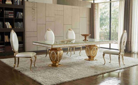 Хорошая цена Роскошный благородный обеденный стол картины таблиц банкета свадьбы атмосферы с 10-12 Seaters онлайн