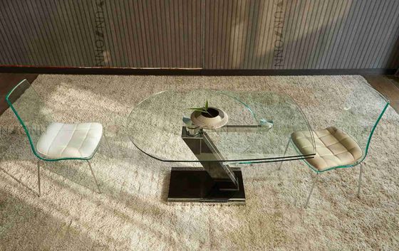 Хорошая цена Extensional незаконно форменный вращая верхний обеденный стол за исключением космоса для столовой онлайн