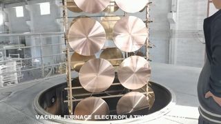 Процесс вакуумного золочения золотых мебельных изделий